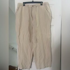 Cubavera Men's Light Beige Drawstring Jogger Pants
